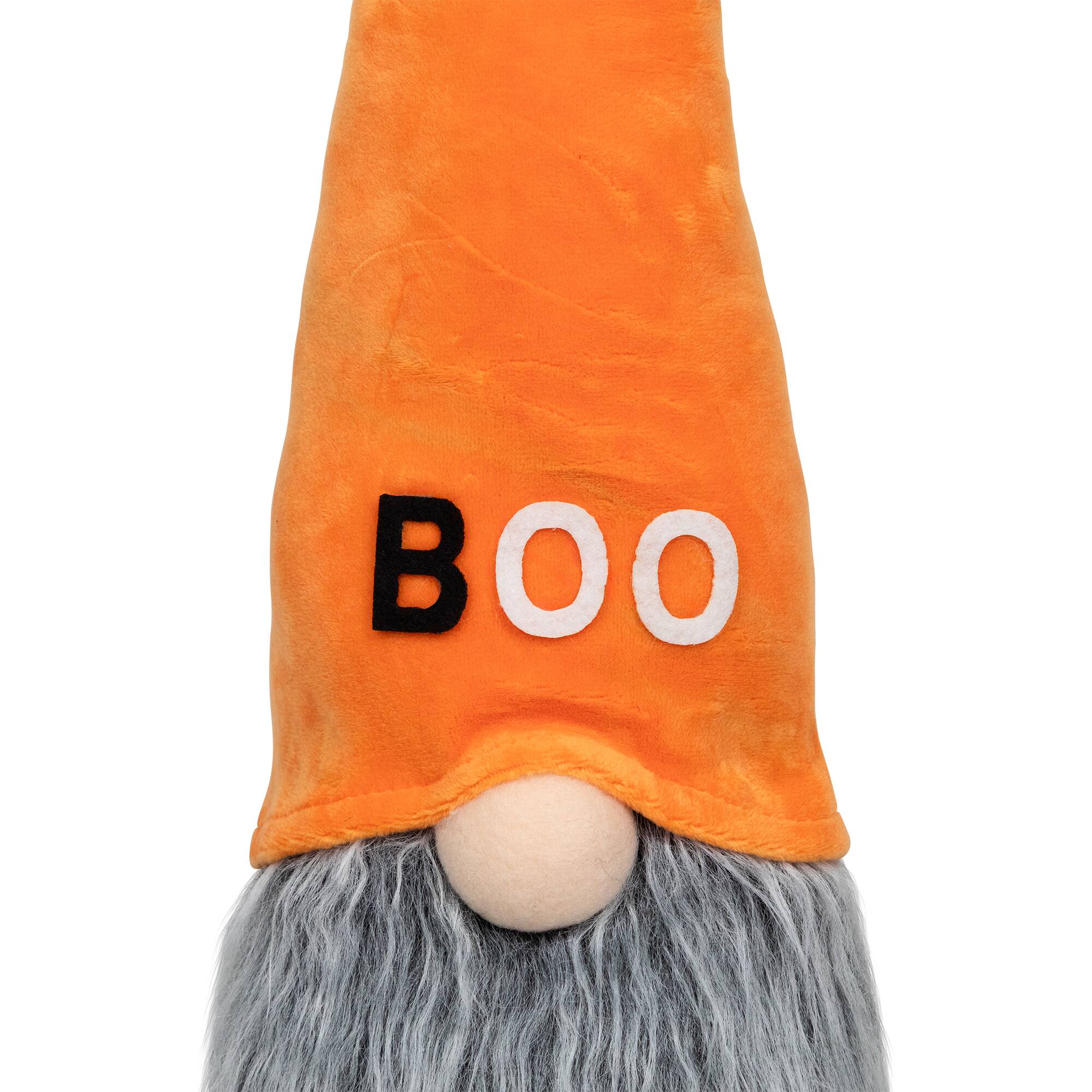 8" Flying Bat "Boo" Standing Halloween Gnome